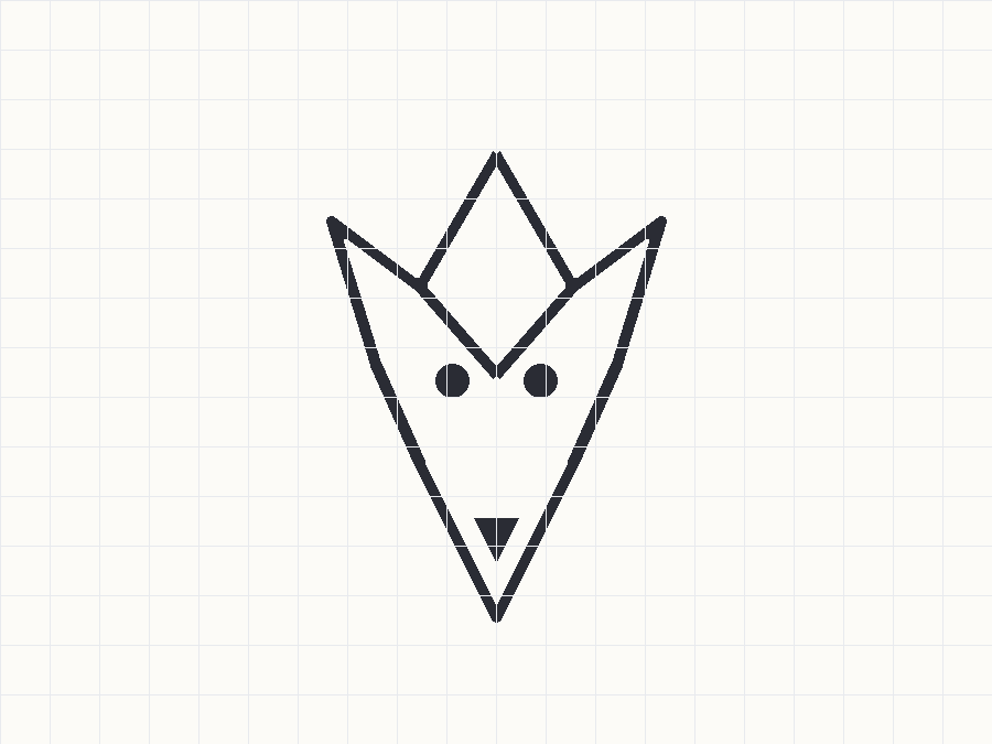 Geometric deer — traced output (synthetic sample)