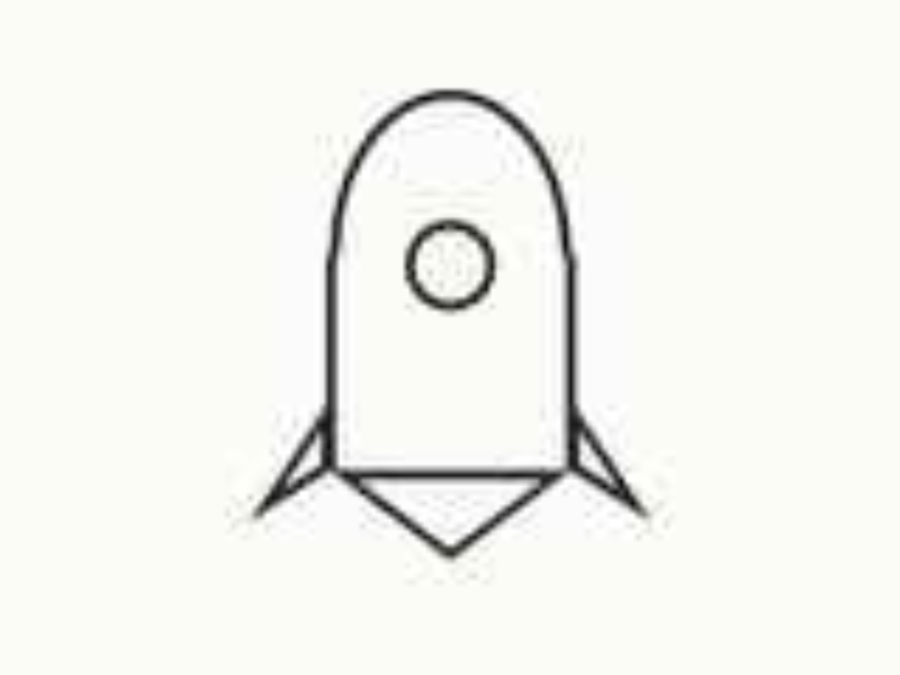 Rocket stencil — input (synthetic sample)