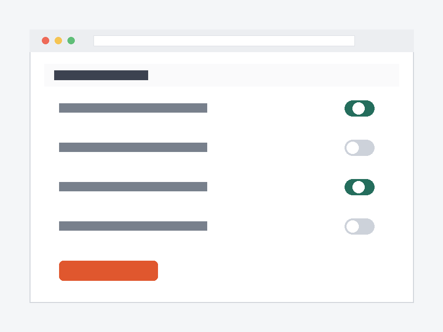 Settings panel — input (synthetic sample)
